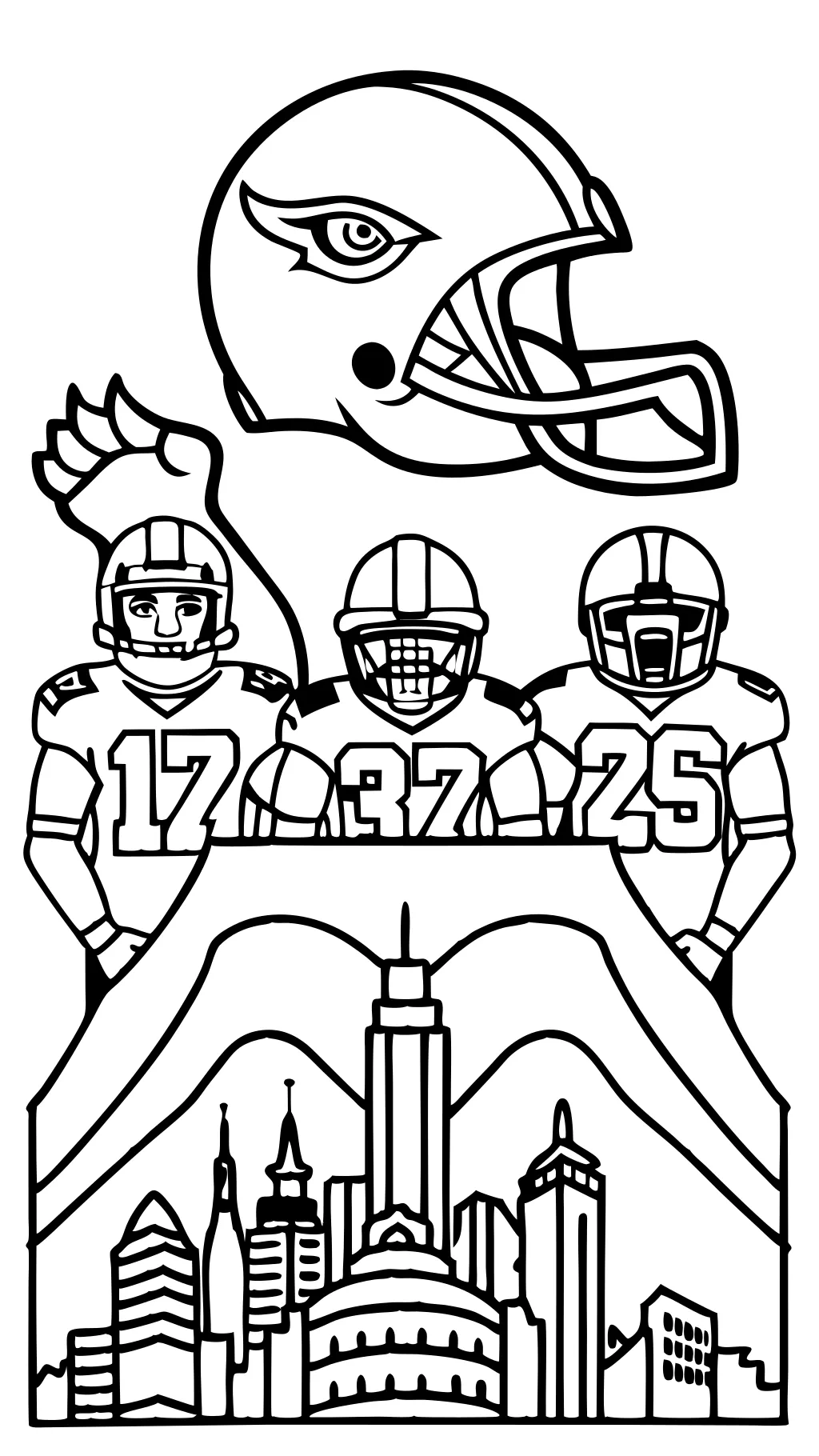 coloriages de Seattle Seahawks